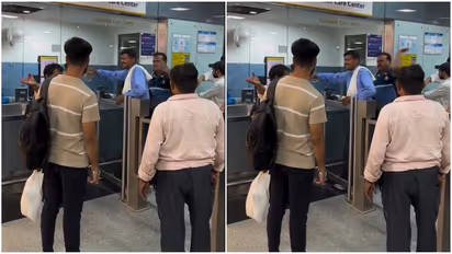 [WATCH] Man Intervening in Delhi Metro Station Fight Gets Slapped, Netizens reacts 