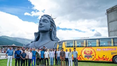 டி.என்.பி.எல். திண்டுக்கல் டிராகன்ஸ் அணி வீரர்களின் திடீர் ஈஷா விசிட்! காரணம் என்ன தெரியுமா?