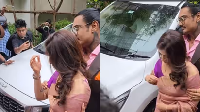 Varalaxmi Nicholai : புது மனைவியை பத்திரமாக அழைத்து சென்ற வரலட்சுமி கணவர் நிக்கோலாய்.. வைரல் வீடியோ..