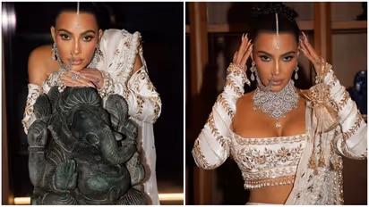 'Prop for her trashy photoshoot': Kim Kardashian poses with idol of Lord Ganesha; deletes it after backlash