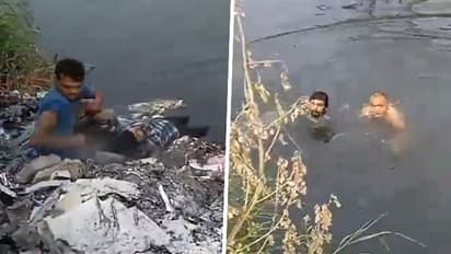 Salute! Former Navy Marine Commando DS Negi's heroic rescue saves drowning man in Ghaziabad (WATCH)