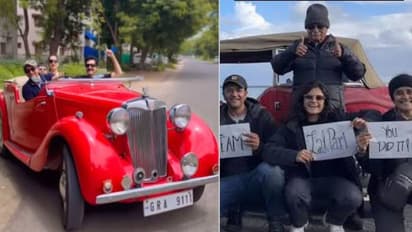 ആഹാ അന്തസ്സ്! 76 ദിവസം, 16 രാജ്യങ്ങൾ, 73 വർഷം പഴക്കമുള്ള കാർ, ഗുജറാത്തിൽ നിന്ന് ലണ്ടനിലേക്കൊരു റോഡ് ട്രിപ്പ്