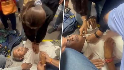 Woman doctor revives elderly man who suffered heart attack at Delhi airport in 5 minutes | WATCH viral video