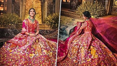 Why did Radhika Merchant's 'Shubh Aashirwad' lehenga have animals printed on it?