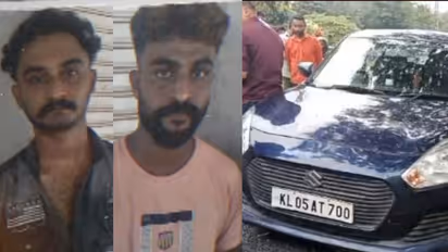 അമിത വേഗതയിൽ നീല സ്വിഫ്റ്റ് കാർ, പൊലീസ് തടഞ്ഞതും വെട്ടിച്ച് പാഞ്ഞു; അഞ്ചലിൽ യുവാക്കൾ എംഡിഎംയുമായി പിടിയിൽ
