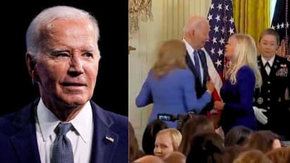 Joe Biden: மனைவி என நினைத்து; வேறு ஒரு பெண்ணுக்கு முத்தம் கொடுக்கச் சென்ற அமெரிக்க அதிபர் ஜோ பைடன்!!