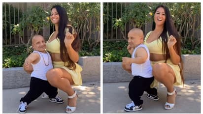 ഭർത്താവിന്‍റെ ഉയരം മൂന്ന് അടി, ഭാര്യയ്ക്ക് ഏഴ്; ഇരുവരുടെയും നൃത്തം ഏറ്റെടുത്ത് സോഷ്യല്‍ മീഡിയയും 