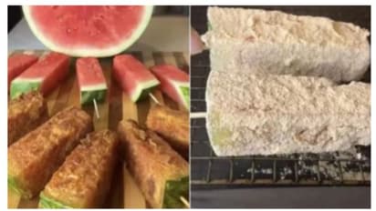 സോഷ്യൽ മീഡിയയിൽ തരംഗമായി പുതിയൊരു ഭക്ഷണ പരീക്ഷണം ; ഇതാണ് 'ചിക്കൻ ഫ്രെെഡ് വാട്ടർമെലോൺ'
