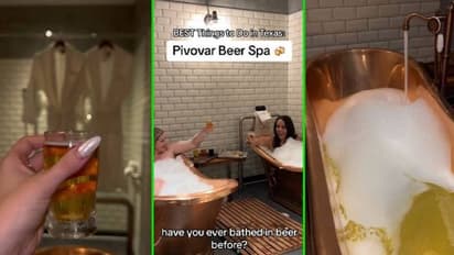 കുടിക്കാനല്ല, കുളിക്കാനും ഇനി ബിയർ, ട്രെൻഡായി യുകെയിൽ 'ബിയർ ബാത്തിംഗ്'