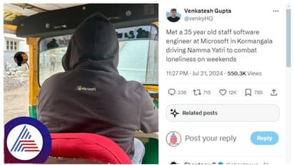 Bengaluru: Microsoft techie becomes auto-driver during weekends to combat loneliness; Internet in splits