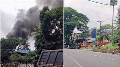 തൃശ്ശൂരിൽ പെട്രോൾ പമ്പിൽ തീപിടുത്തം, ഇന്ധനം നിറയ്ക്കുന്നതിനിടെ തീ പടർന്നു, വൻ അപകടം ഒഴിവായത് തലനാരിഴയ്ക്ക്