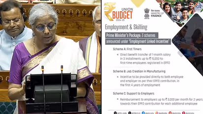 Budget 2024: FM Nirmala Sitharaman unveils 3 schemes under 'Employment linked Incentives'