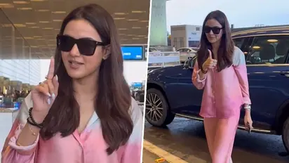 Jasmin Bhasin returns to work days after corneal damage; reveals eyes after removing shades [WATCH]