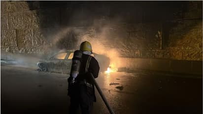 ഓടിക്കൊണ്ടിരിക്കെ റിയാദിൽ കാര് കത്തിനശിച്ചു