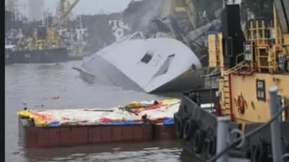 INS Brahmaputra fire: Body of missing sailor found after intensive diving operations