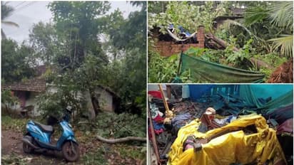 സംസ്ഥാനത്ത് പലയിടത്തും മിന്നൽ ചുഴലിയിൽ കനത്ത നാശം; വയനാട്ടിൽ സ്കൂളിന്റെ മേൽക്കൂര പറന്നുപോയി, വീടുകൾ തകർന്നു