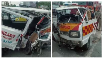 ആംബുലൻസും കാറും കൂട്ടിയിടിച്ച് അപകടം; ആംബുലന്സിലുണ്ടായിരുന്ന രോഗി മരിച്ചു