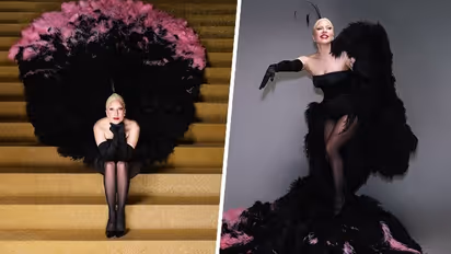 Lady Gaga stuns in pink-black feature outfit as she performs at Olympics opening ceremony