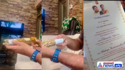 மகனின் திருமண தேதியை சட்டென அறிவித்த Napoleon! அரசாணை போல் ஓலைச்சுவடி வடிவில் பத்திரிக்கை!