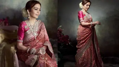 മുഗള് രാജാക്കന്മാരുടെ കിരീടത്തിലുണ്ടായിരുന്ന അമൂല്യ വജ്രം കൊണ്ടുള്ള മോതിരം അണിഞ്ഞ് നിത അംബാനി; വില 54 കോടി