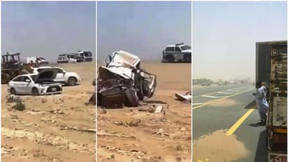 ശക്തമായ പൊടിക്കാറ്റ്; സൗദിയില്‍ 13 വാഹനങ്ങൾ കൂട്ടിയിടിച്ചു, നാല് മരണം, 19 പേർക്ക് പരിക്ക്
