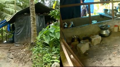 'ഇതാണോ ഉന്നതി?' മഴയത്ത് ഒരു കുടുംബം ദിവസങ്ങളോളം കഴിഞ്ഞത് പശുത്തൊഴുത്തില്‍