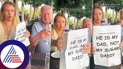 ಅಪ್ಪನ ಜೊತೆ ರೆಸ್ಟೋರೆಂಟ್ಗೆ ಹೋದ ಮಹಿಳೆ ದುರುಗುಟ್ಟಿ ನೋಡಿದ ಜನ; ಈ ಬೋರ್ಡ್ ಹಿಡಿದು ಕುಳಿತ ಯುವತಿ!