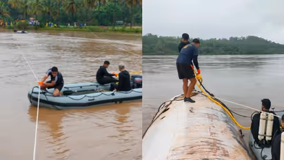 Karnataka: Indian Navy conducts joint operation with NDRF to address disruptions, locate Kerala native Arjun