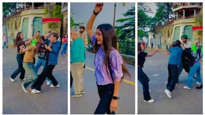 കൂട്ടുകാർ നടുറോഡിൽ തമ്മിൽ തല്ലുന്നതിനിടെ പെൺകുട്ടിയുടെ റീൽസ് ഷൂട്ട്; രൂക്ഷമായി വിമർശിച്ച് സോഷ്യൽ മീഡിയ