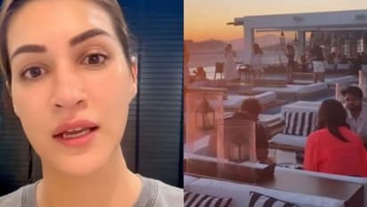 சீதையாக நடித்த நடிகை கிருத்தி சனோனா இப்படி? சிக்கிய வீடியோ.. குவியும் கண்டனம்!