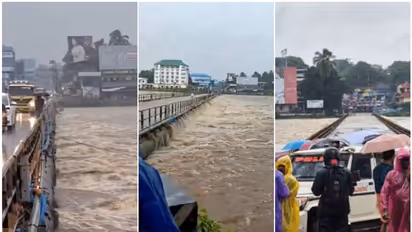 പട്ടാമ്പി പുഴയിലെ ജലനിരപ്പുയരുന്നു, ഇരുചക്ര വാഹനങ്ങൾക്കും കാൽനടയാത്രയ്ക്കും വിലക്ക്
