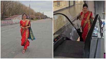 Viral Video: Marathi girl in Nauvari saree wows Russia, internet applauds [watch]