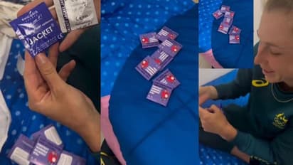 ಒಲಿಂಪಿಕ್ಸ್ ನಲ್ಲಿ ನೀಡಲಾಗಿದ್ದ ಕಾಂಡೋಮ್ ಅನ್‌ ಬಾಕ್ಸಿಂಗ್ ಮಾಡಿದ ಮಹಿಳಾ ಸ್ಪರ್ಧಿ, ವಿಡಿಯೋ ವೈರಲ್