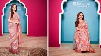 ऑर्गेंजा में बनारसी सिल्क पहन छा गईं Nita Ambani,पेरिस में छाया सिंपल एंड सोबर Look
