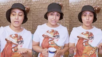 Hina Khan cancer treatment: TV actress shaves off hair; shares health updates with fans