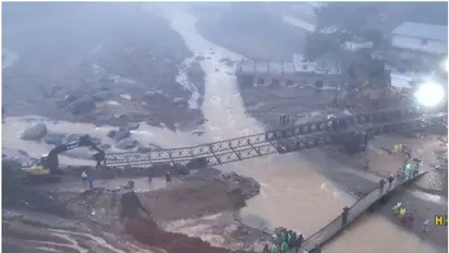 പ്രതീക്ഷയോടെ; ബെയ്ലി പാല നിർമാണം അവസാനഘട്ടത്തിൽ, ഉച്ചയ്ക്ക് ശേഷം പണി പൂർത്തീകരിക്കാൻ കഴിയും