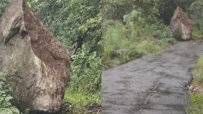 പാറക്കൂട്ടം ഇടിഞ്ഞുവീണു, കക്കയം ഡാം സൈറ്റിൽ ഗതാഗത തടസ്സം