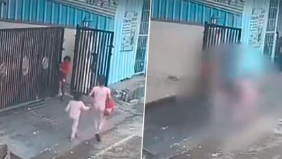  ಹೌಸಿಂಗ್ ಸೊಸೈಟಿಯ ಕಬ್ಬಿಣದ ಗೇಟ್ ಬಿದ್ದು ಬಾಲಕಿ ಸಾವು: ದೃಶ್ಯ ಸಿಸಿಟಿವಿಯಲ್ಲಿ ಸೆರೆ