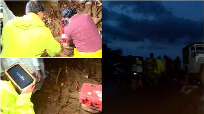 പ്രതീക്ഷ കൈവിടാതെ രാത്രിയും പരിശോധന; റഡാര് സിഗ്നല് കിട്ടിയ സ്ഥലത്ത് ഫ്ലഡ് ലൈറ്റ് എത്തിച്ച് തെരച്ചില്