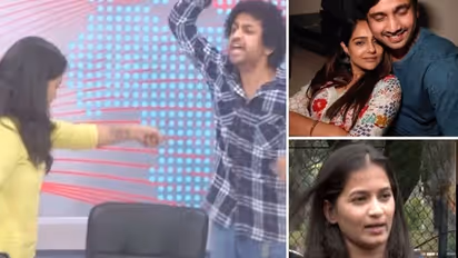 Watch: ಟಿವಿ ಲೈವ್ನಲ್ಲೇ ನಟ ರಾಜ್ ತರುಣ್ ಸ್ನೇಹಿತನಿಗೆ ಚಪ್ಪಲಿಯಲ್ಲಿ ಹೊಡೆದ ನಟಿ ಲಾವಣ್ಯ!