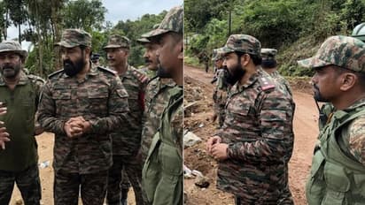 Mohanlal announces Rs 3 cr for rehabilitation after visiting landslide-hit Wayanad