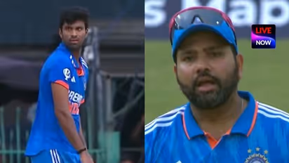 നിനക്ക് വേണ്ടി എല്ലാം ഞാന് തന്നെ ചെയ്യണോ; റിവ്യു എടുക്കാന് നിര്ബന്ധിച്ച വാഷിംഗ്ടണ് സുന്ദറിനോട് രോഹിത്