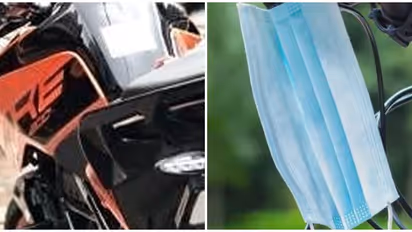 ഡ്യൂക്കിന്റെ പിന്നിലെ നമ്പർപ്ലേറ്റിൽ സർജിക്കൽ മാസ്ക്, കണ്ടതും വെഹിക്കിൾ ഇൻസ്പെക്ടർ പിന്നാലെ പാഞ്ഞു; പിടികൂടി