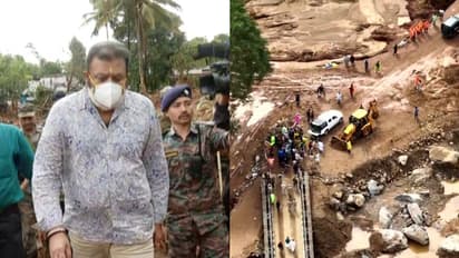 Union Minister Suresh Gopi visits landslide-hit Wayanad