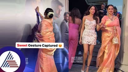 ಜಾಹ್ನವಿ ಪೋಸ್ಟರ್​ಗೆ ಮುತ್ತಿಟ್ಟ ರೇಖಾ: ಶ್ರೀದೇವಿ ಪುತ್ರಿ ಮೇಲೆ ಇಷ್ಟೊಂದು ಅಕ್ಕರೆಗೆ ಕಾರಣವೂ ಇದೆ.... 