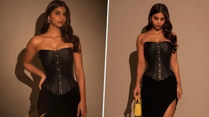 A look at Suhana Khan's Rs 45.05 lakh corset dress, Rs 3.2 lakh purse