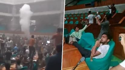 Bangladesh unrest: Violent protesters occupy Parliament, smoke inside after Sheikh Hasina flees Dhaka (WATCH)