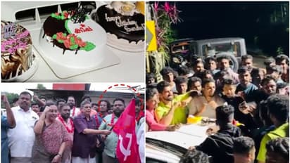 സിപിഎമ്മിൽ ചേർന്ന കാപ്പാ കേസ് പ്രതിക്കായി പൊതുവഴിയിൽ പിറന്നാൾ ആഘോഷം; കേക്ക് മുറിച്ച് സിപിഎം പ്രവര്ത്തകർ
