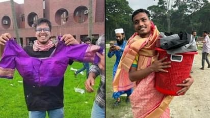 'Disgusting': Bangladesh protesters loot Sheikh Hasina's home, parade stolen innerwear and blouses; see PICS