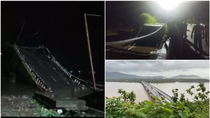 കാർവാറിൽ ദേശീയ പാതയിൽ പാലം തകർന്ന് ലോറി പുഴയിൽ വീണു; ഡ്രൈവറെ രക്ഷപ്പെടുത്തി നാട്ടുകാർ